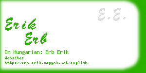 erik erb business card